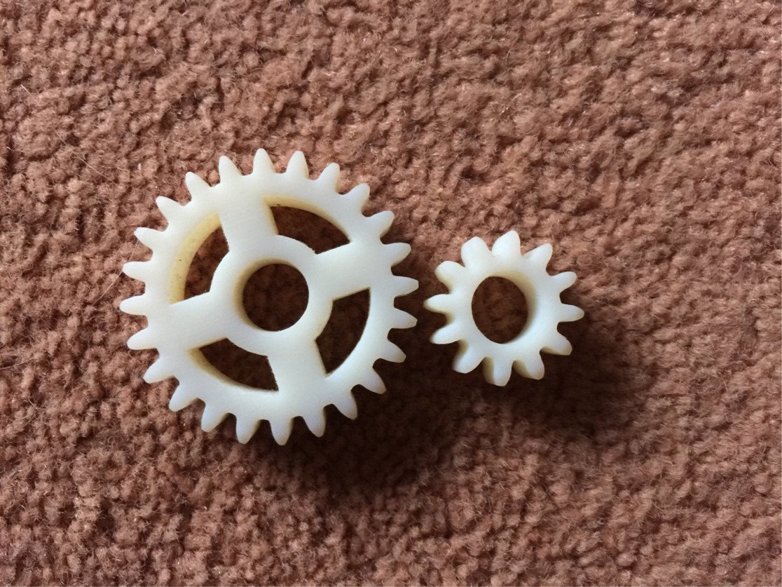 Two gears beyond maximum limit of non-standard center distance